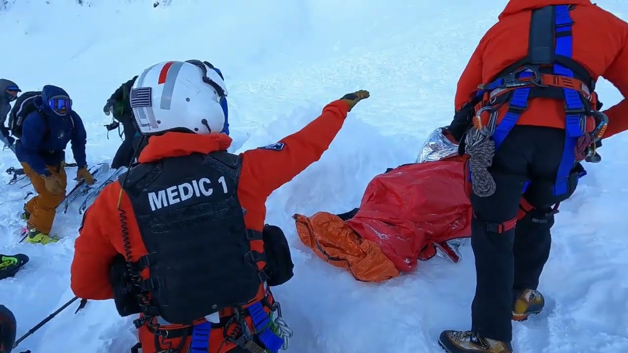 2/24/23 Hoist Rescue from Cache Couloir
