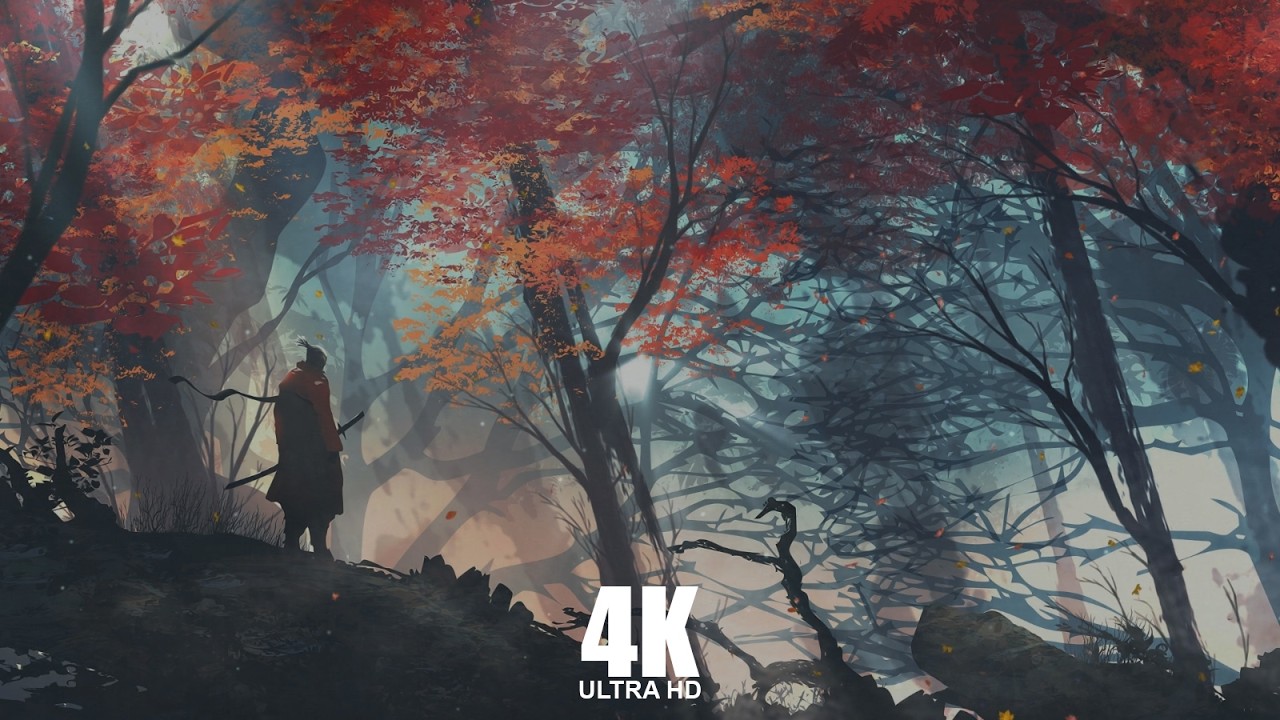 1 Hour Lone Samurai Ronin 4K Live Wallpaper For PC #livewallpaper #wallpaper