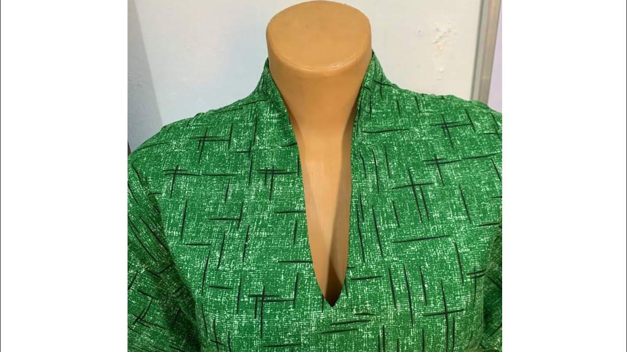 how to cut and sew a built up neckline (part1)