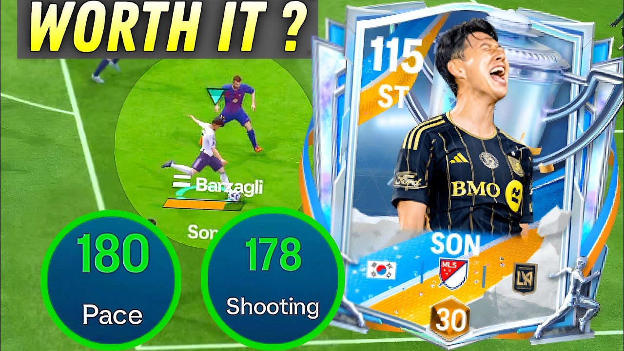 Обзор 110 Сон Хын Мина &ndash; Смертельный финишер в FC Mobile! ⚡🔥 | Лучший LW в игре?