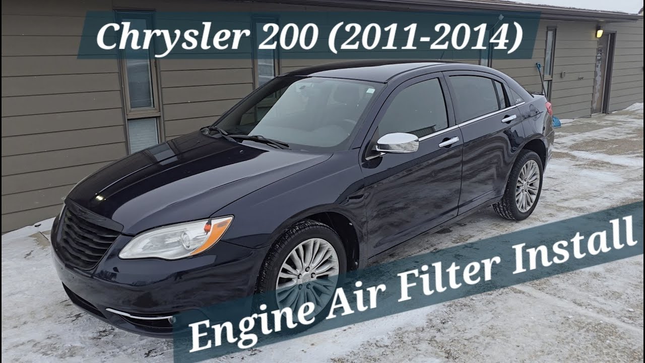 How To Install New Engine Air Filter/Removing Old Air Filter On Chrysler 200 Very Easy DIY