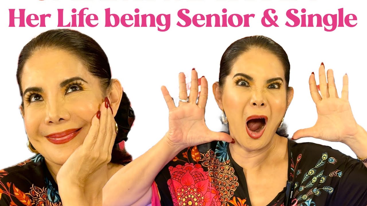 CARMI MARTIN : SENIOR & SINGLE at 61. Gorgeous! What’s her beauty secret ?  What’s inside her bag ?