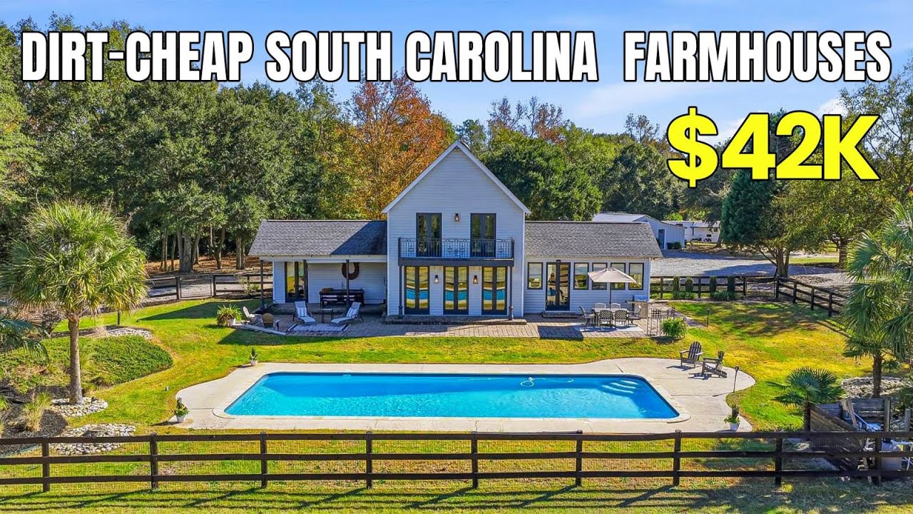 5 DIRT-CHEAP SOUTH CAROLINA FARMHOUSES With LAND | Hidden Gems Starting at $42K!
