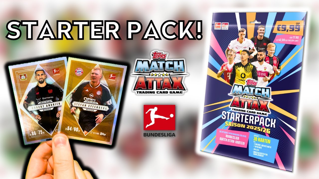 2 ЭКСКЛЮЗИВНЫЕ КАРТОЧКИ ОГРАНИЧЕННОГО ТИРА! | TOPPS MATCH ATTAX BUNDESLIGA 2025/26 | ОТКРЫТИЕ НОВ...