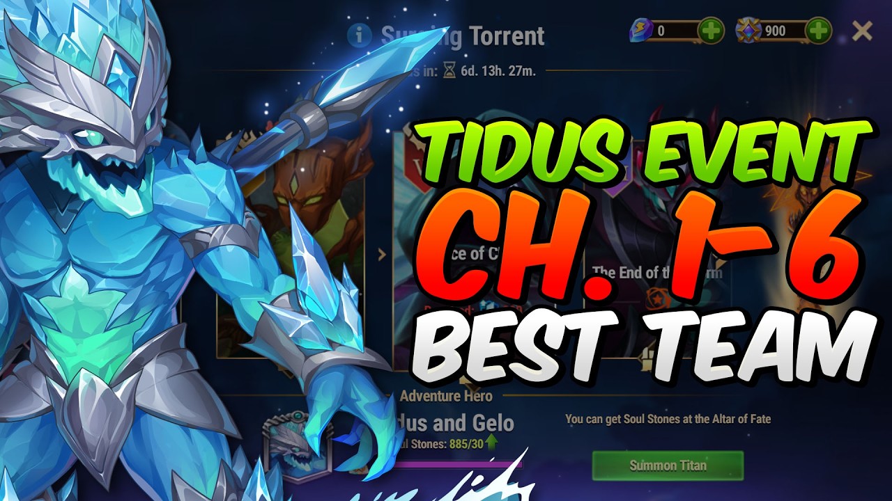 Tidus Adventure Surging Torrent, главы 1-6, руководство по лучшим командам | Hero Wars