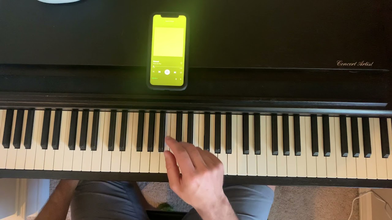 The Process to Learn the Song “Sonnet”, by Faces in Film, transposed to Key of C
