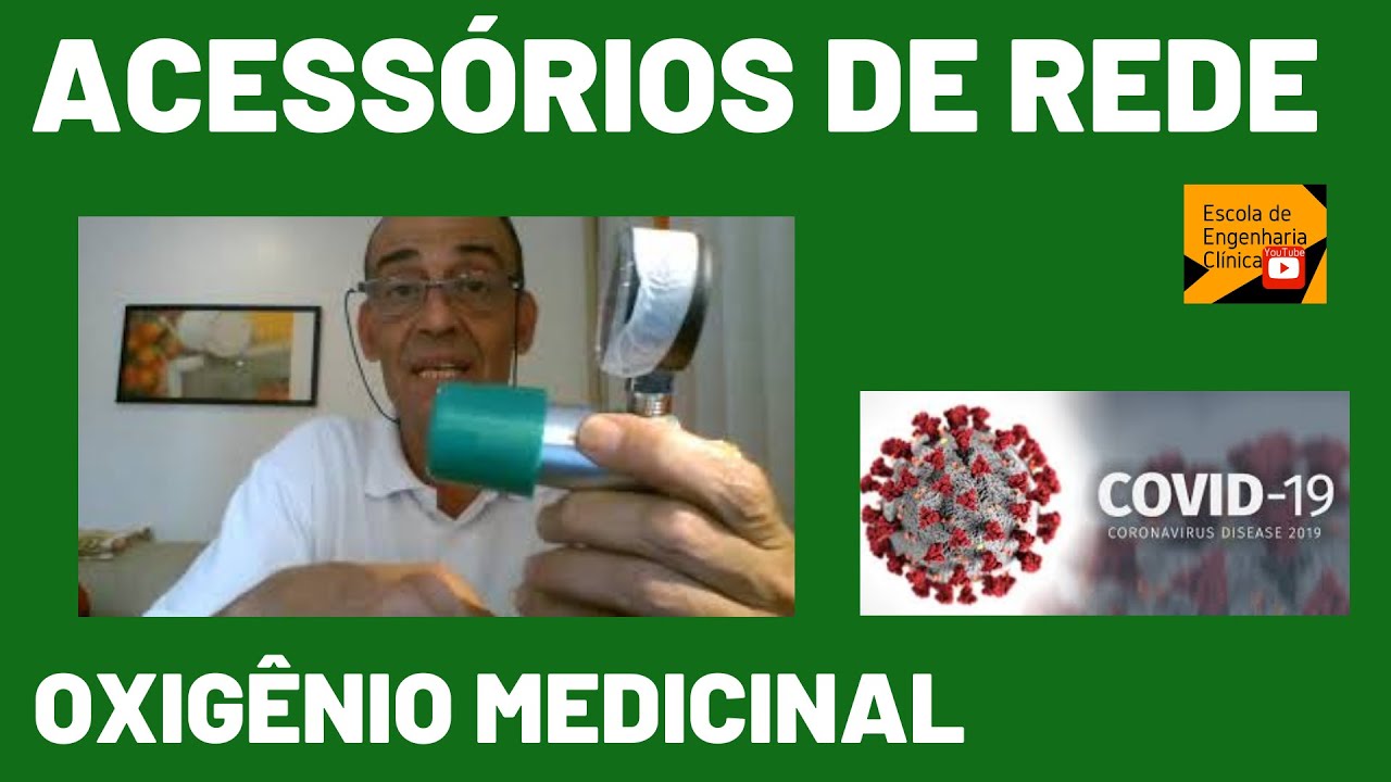 Válvula reguladora de pressão de cilindro e de rede, fluxômetro e Y usados em gasoterapia hospitalar