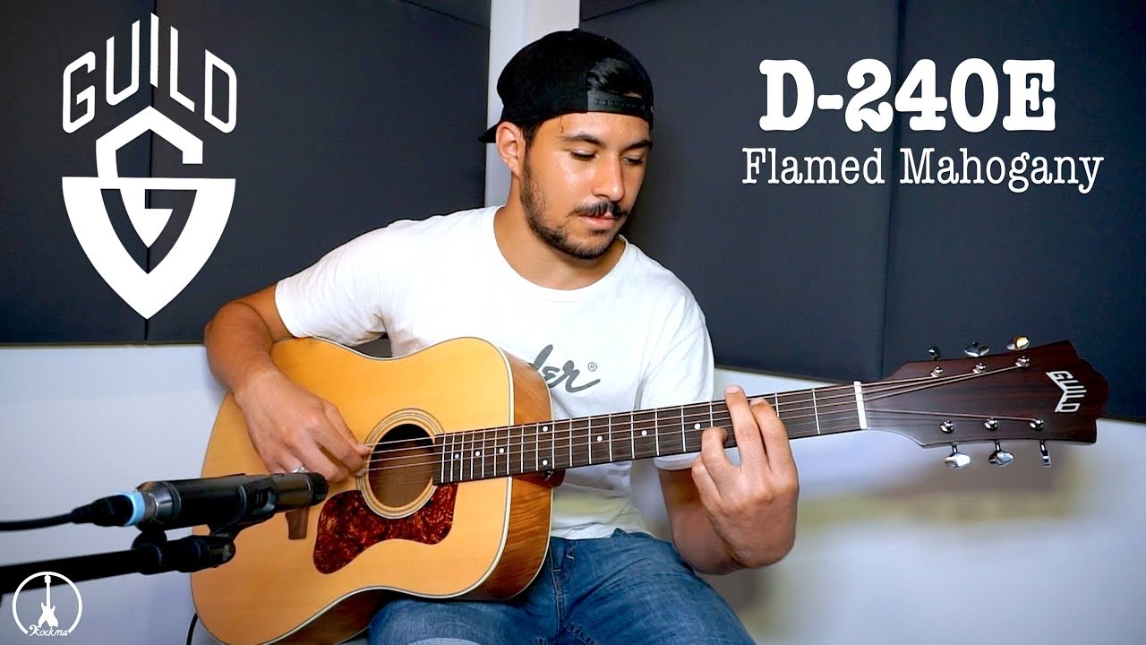 Guild D-240E Flamed Mahogany - Rock.ma