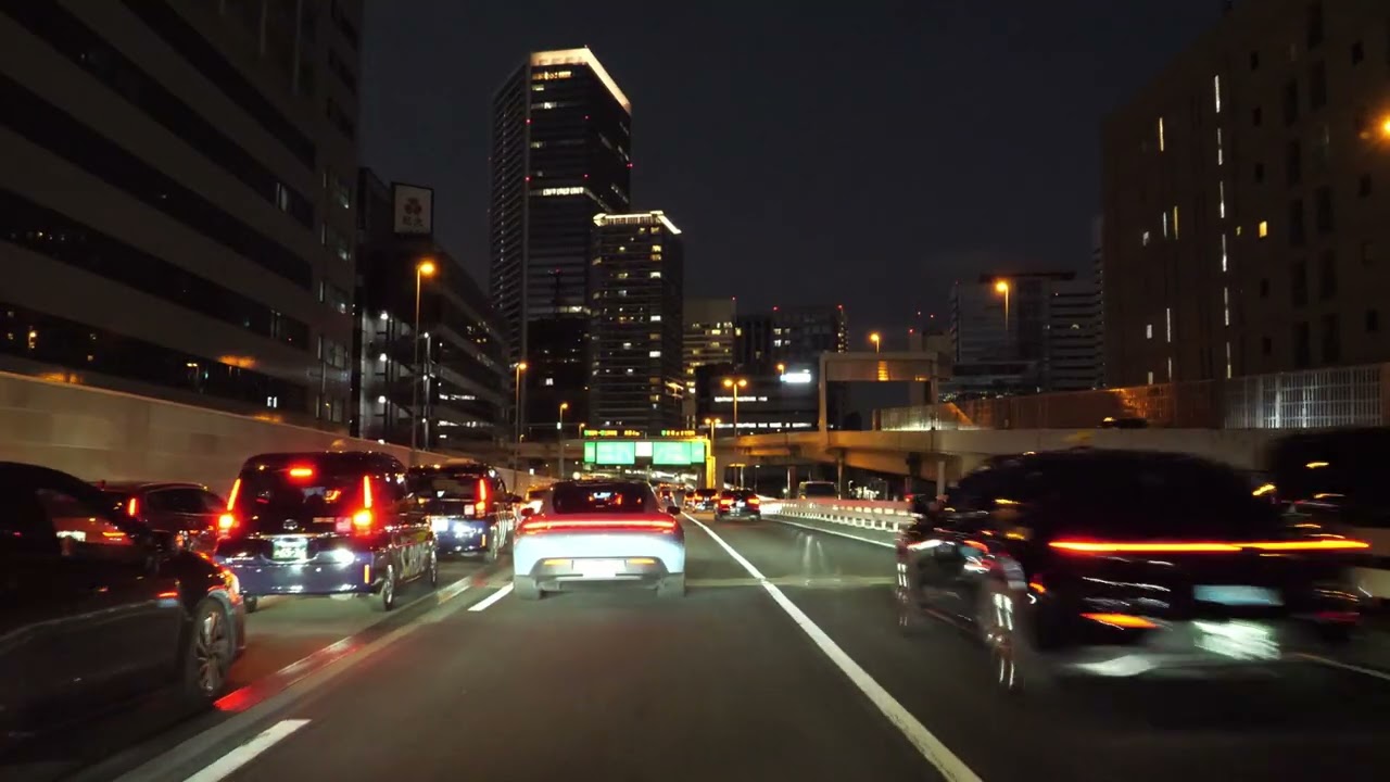 Tokyo night drive 東京 首都高 大井IC 晴海IC 2025
