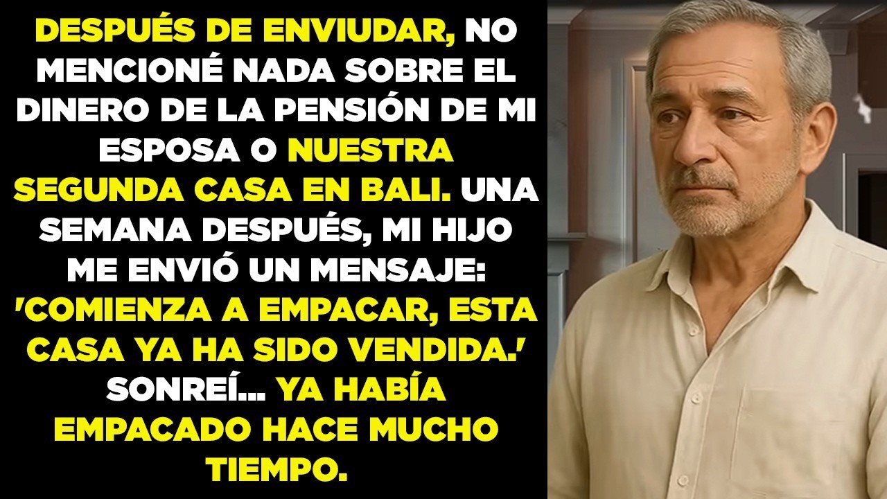 Tras enviudar, oculté a mi hijo que tenía una segunda casa en Bali… menos mal que callé.