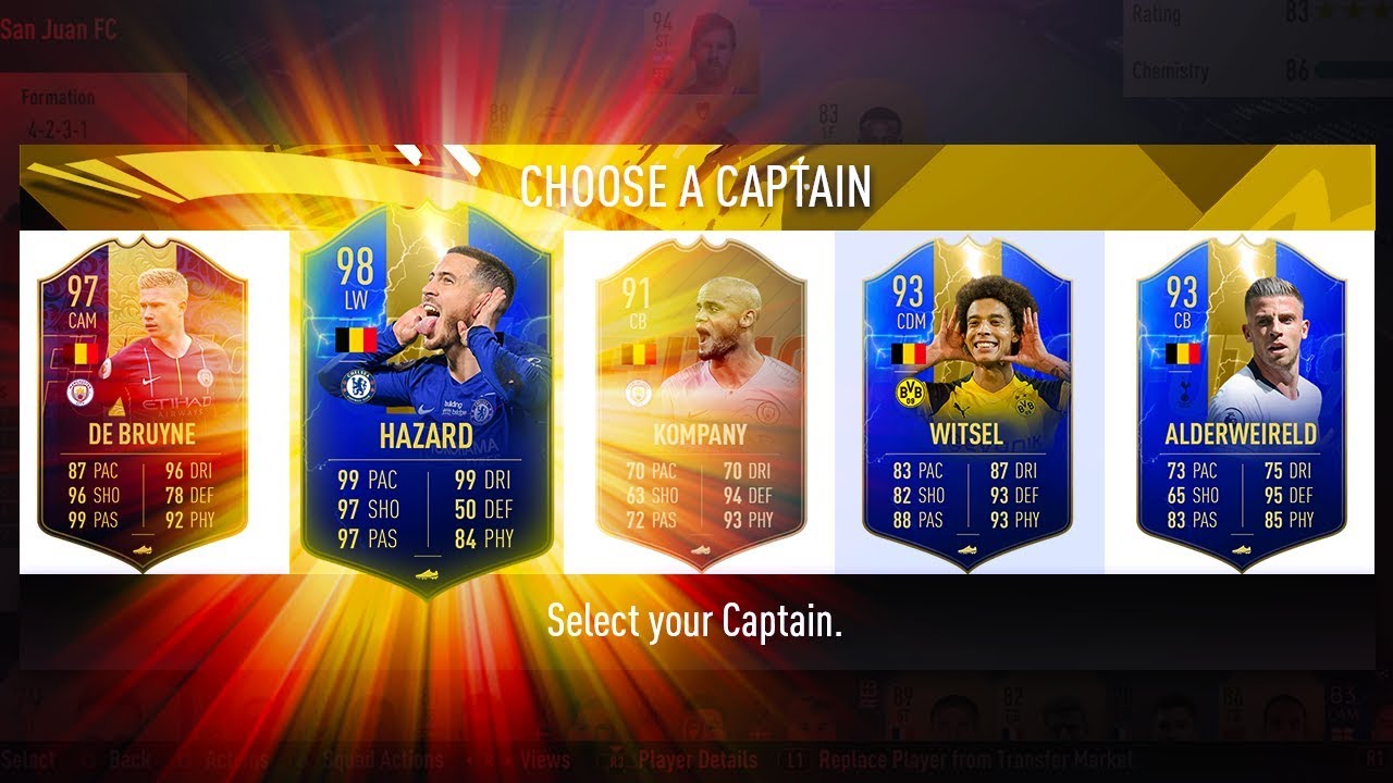 HIGHEST RATED BELGIAN FUT DRAFT CHALLENGE! - FIFA 19 Ultimate Team