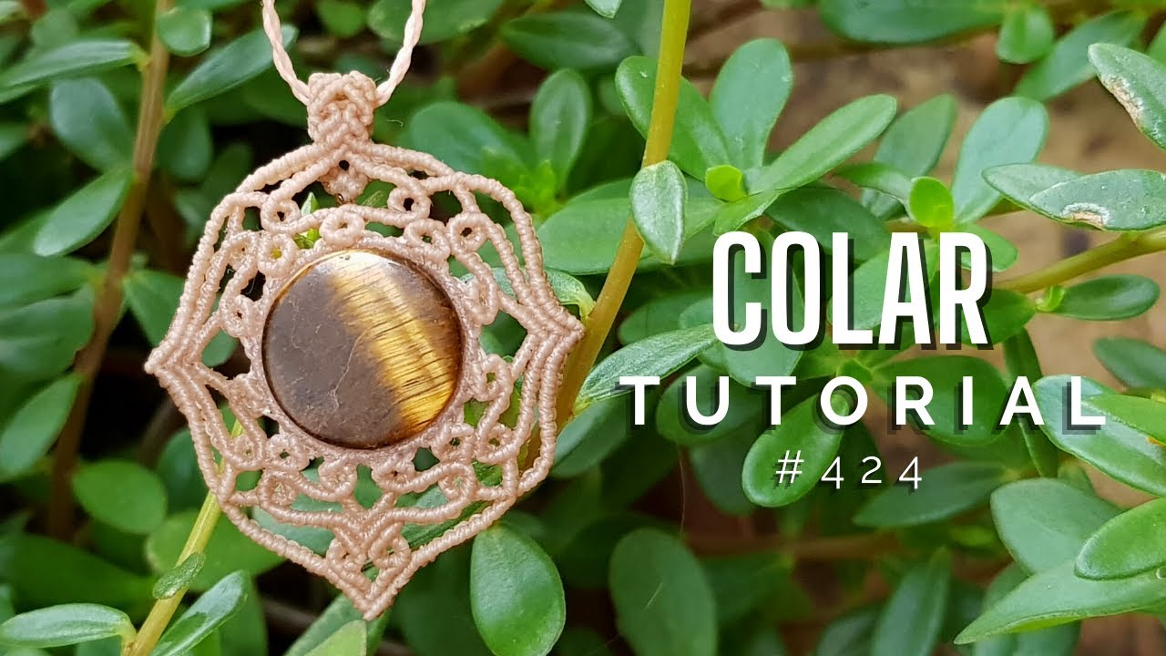 Como fazer colar com design #424 | Dede Tutoriais