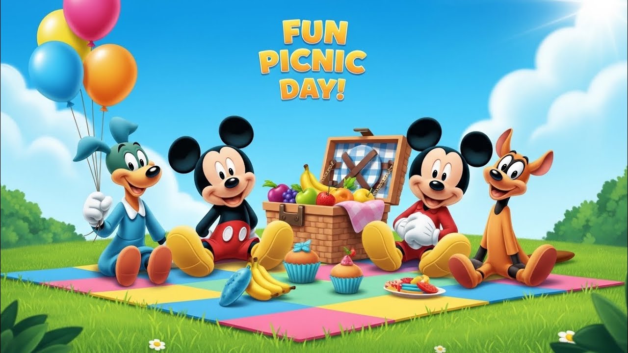 Mickey Mouse Fun Picnic Day | Best Friends Cartoon Adventure