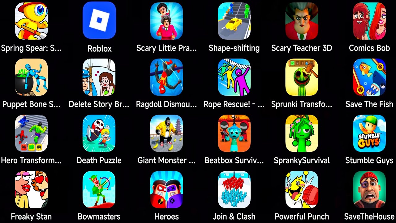 Roblox, Sprunki Survival, hay Day, Save The Fish, Sprunki Transformer Monster, MISMAX GAMING