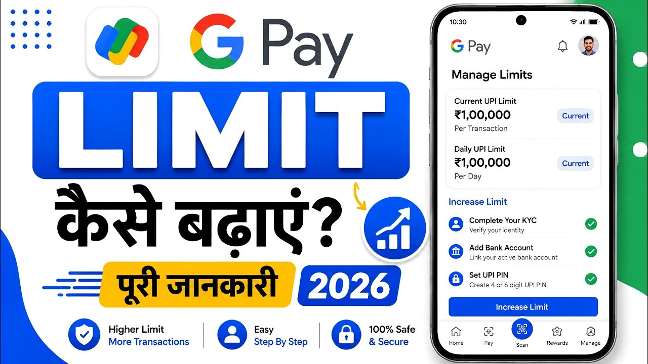 Google Pay Limit Kaise Badhaye 2026 || Google Pay ki Limit Kaise Badhaye | UPI Limit Kaise Badhaye