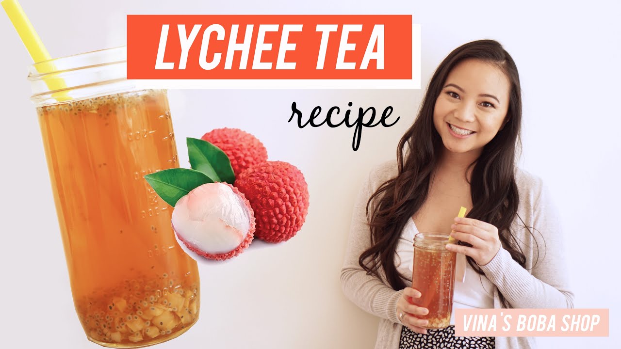 EASY Lychee Iced Tea RECIPE  * * ONLY 4 Ingredients! * *
