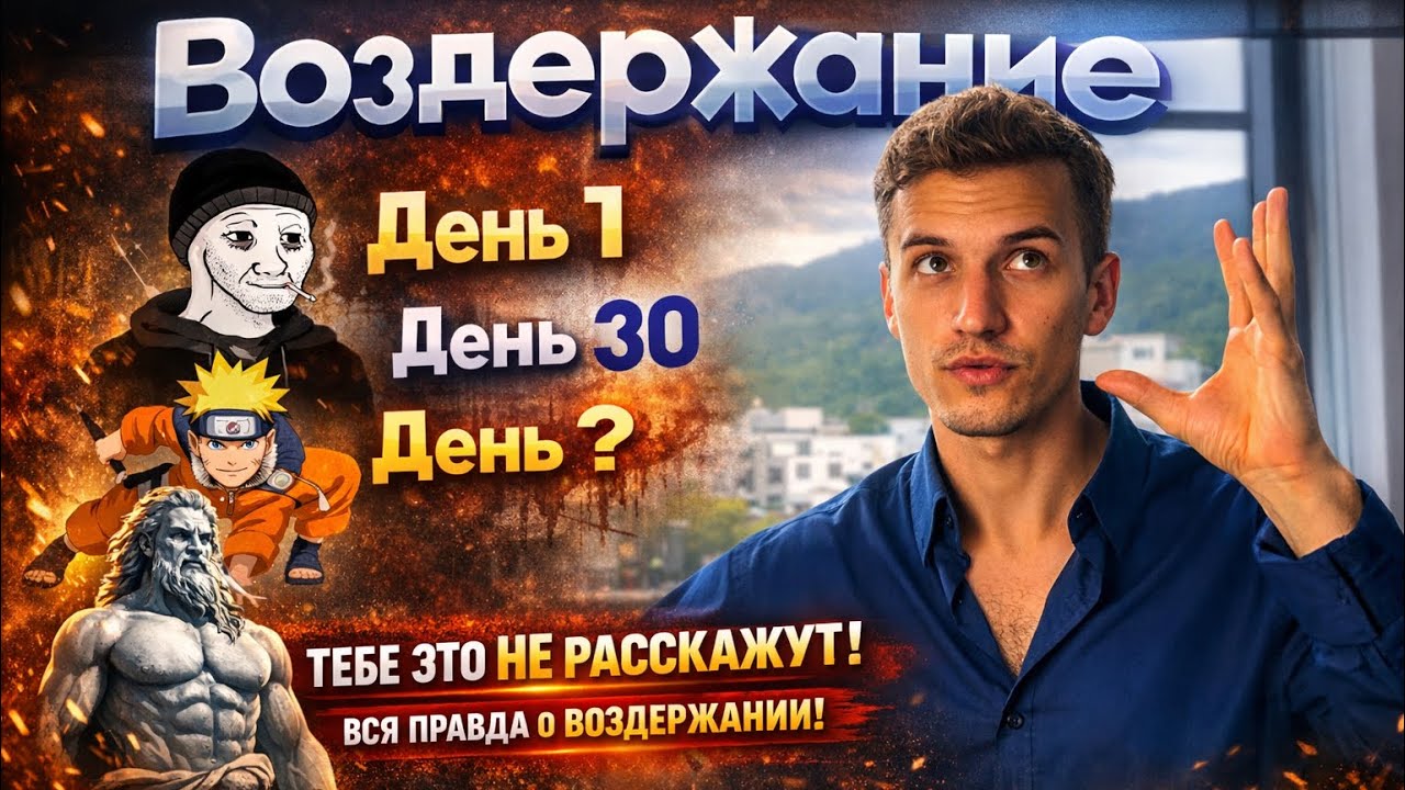 Этапы ВОЗДЕРЖАНИЯ. Про это тебе НЕ РАССКАЖУТ. Ломки начнутся через…