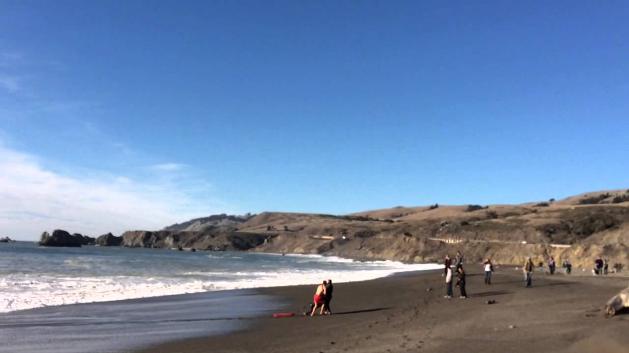 Girl saved by lifeguards at Goat Rock Beach in California