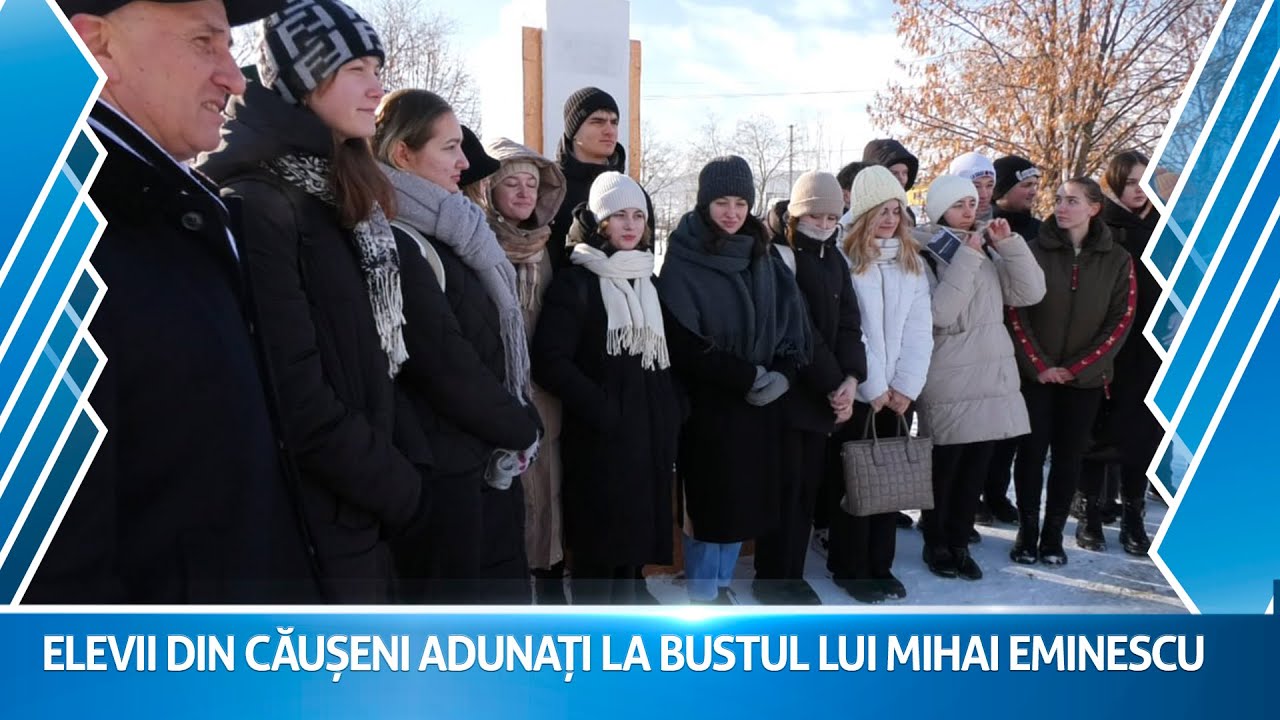 Căușenenii au marcat 174 de ani de la nașterea lui Mihai Eminescu