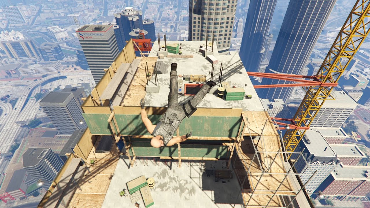 Ragdoll Falling in Grand Theft Auto 5 Part 2