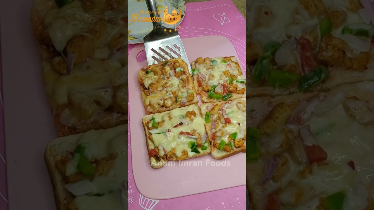 Ramadan Special Recipe #11 - Bread Pizza #shorts #food #ramadanspecial
