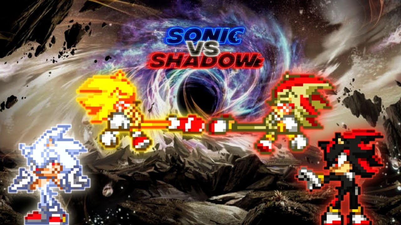 Sonic Chaos V4 JVL OP(AF) & Fleetway Sonic OP VS Shadow V2 OP(AF) & Fleetway Shadow OP in Mugen