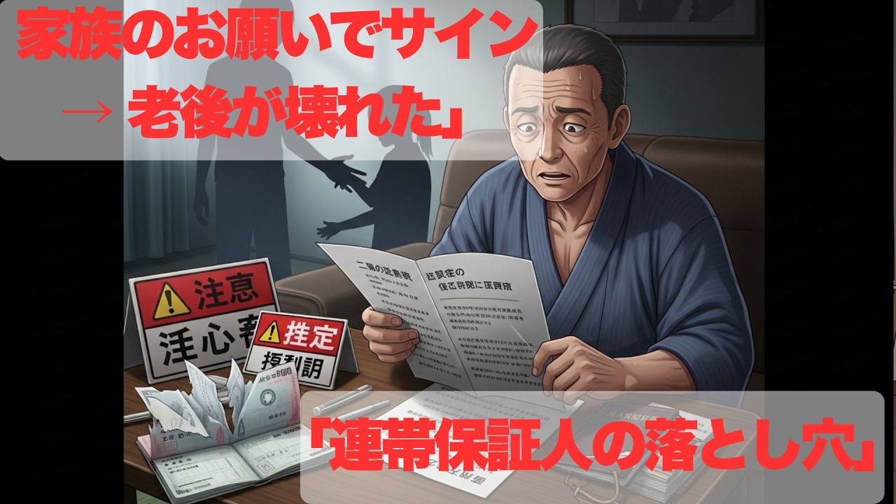 【老後の落とし穴】家族の借金の連帯保証人になった60代の末路