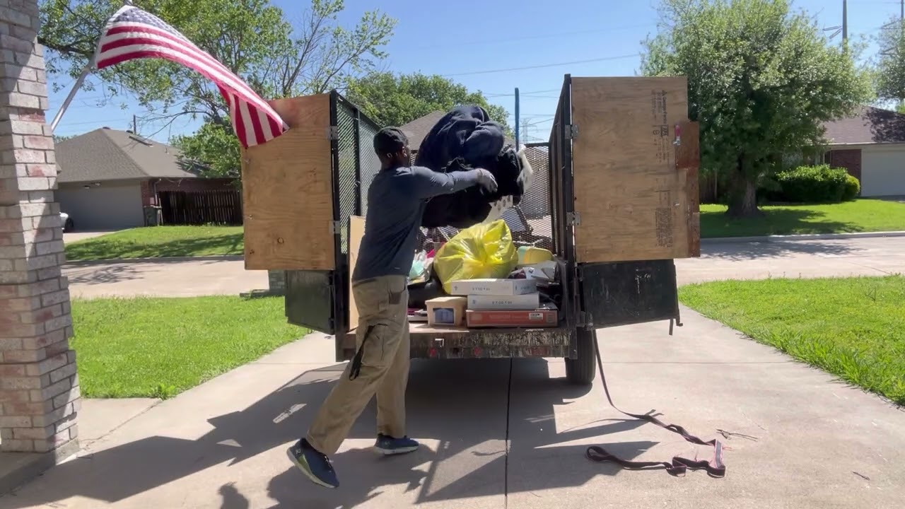 Rental property cleanout in Arlington, Texas!!