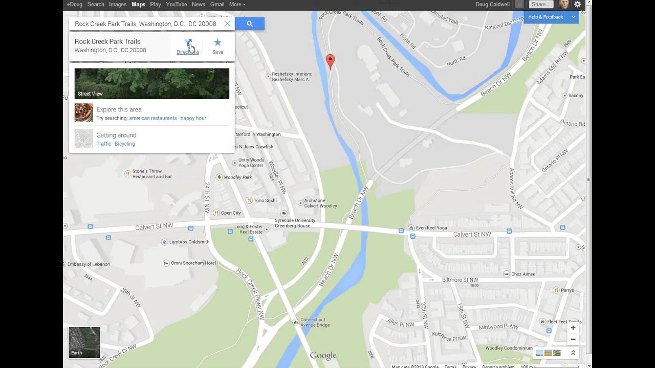 КАК: использование Google Maps для составления карты пешеходного маршрута