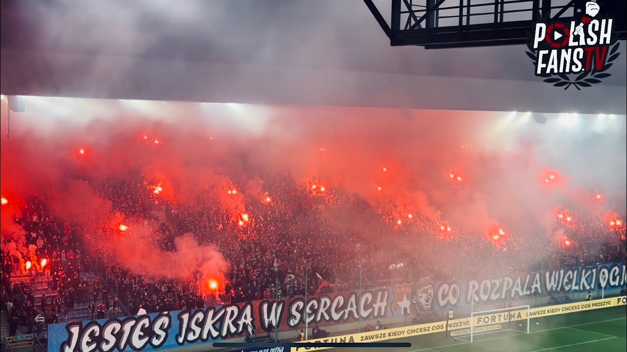 Oprawa Wisły Kraków na meczu z Widzewem Łódź (28.02.2024 r.)