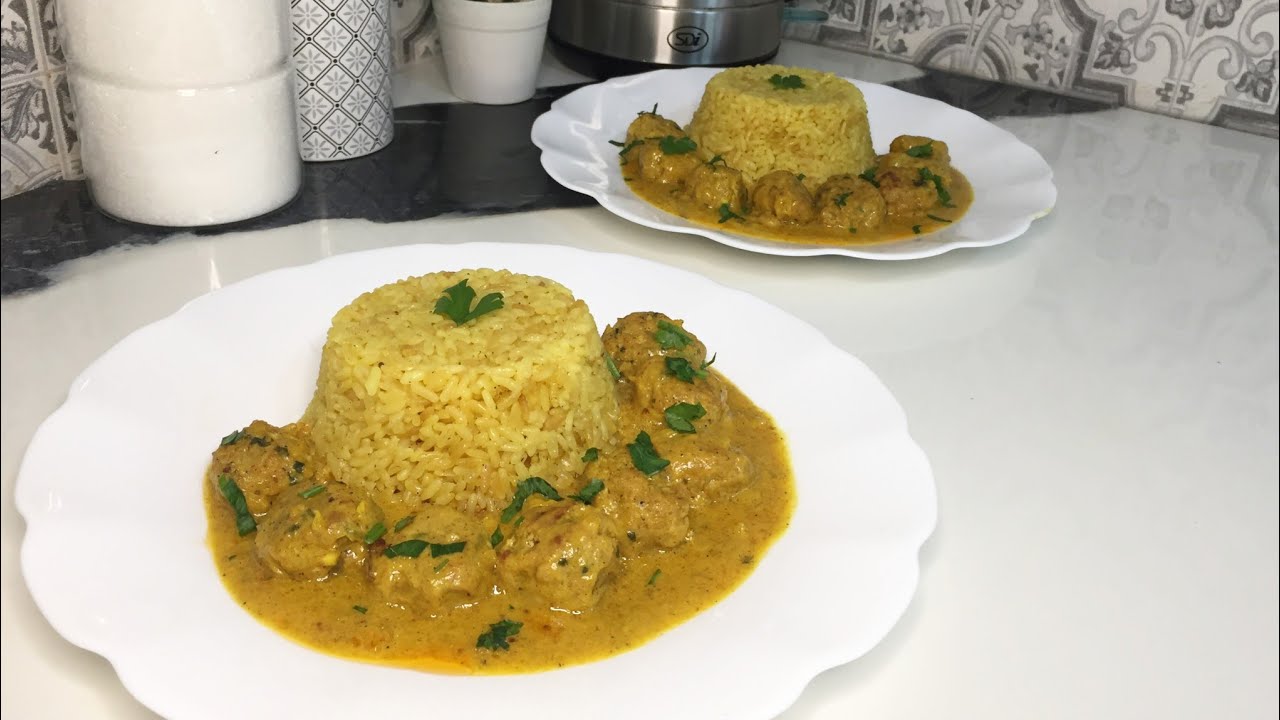 بربع صدر دجاج حضري أرز بكريات الدجاج🍗 بصلصة بنينة 