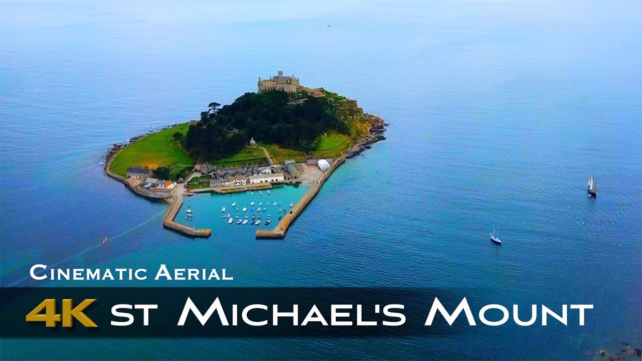 ST MICHAELS MOUNT 🇬🇧 4K Drone | England UNITED KINGDOM