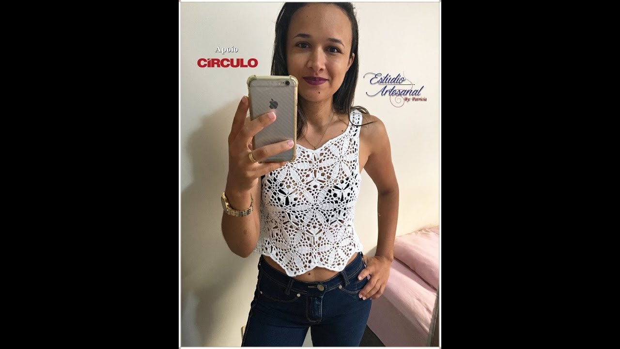 Regata moda verão em croche