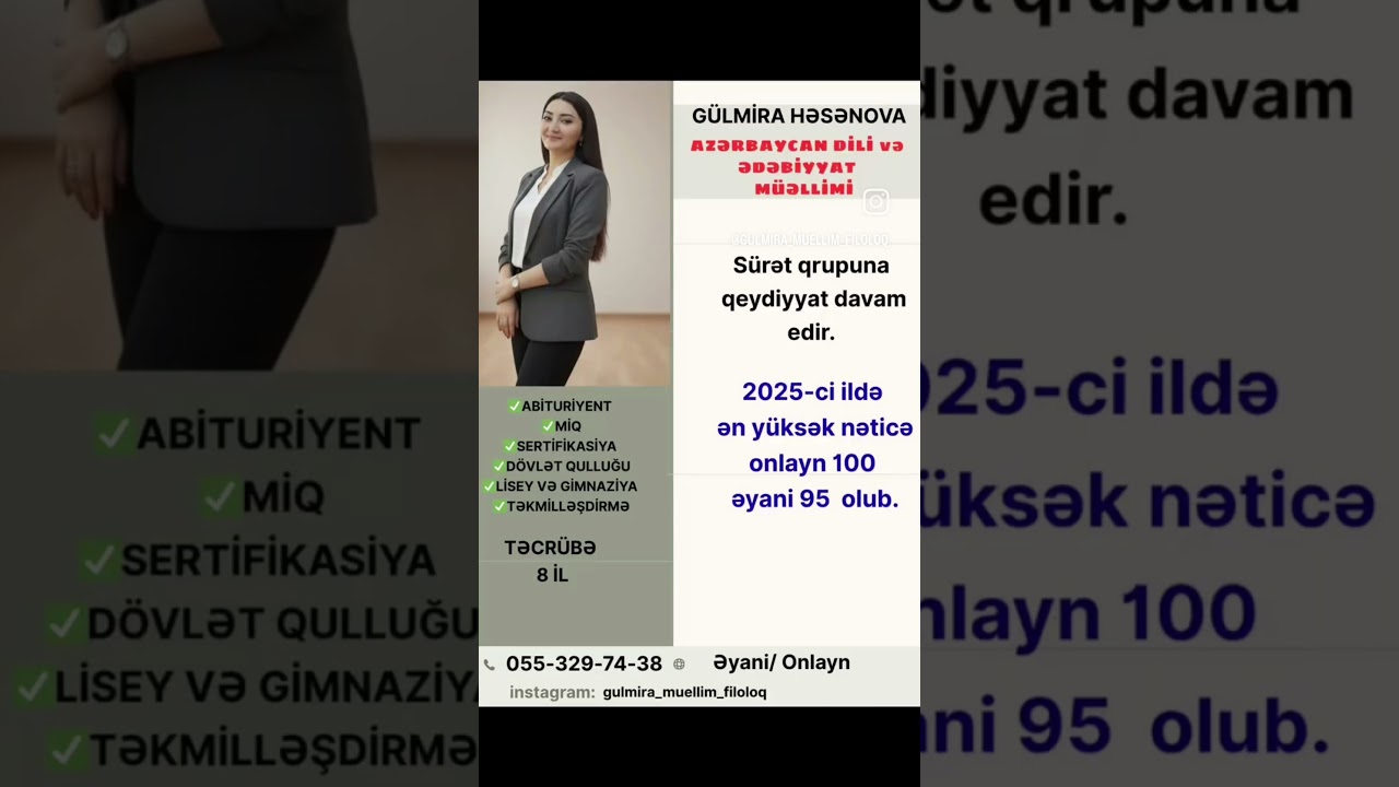 📌 Sürət qrupunda dərslər hər gün 2 saat olmaqla keçirilir.📌 İmtahana kimi saysız-hesabsız sınaqlar