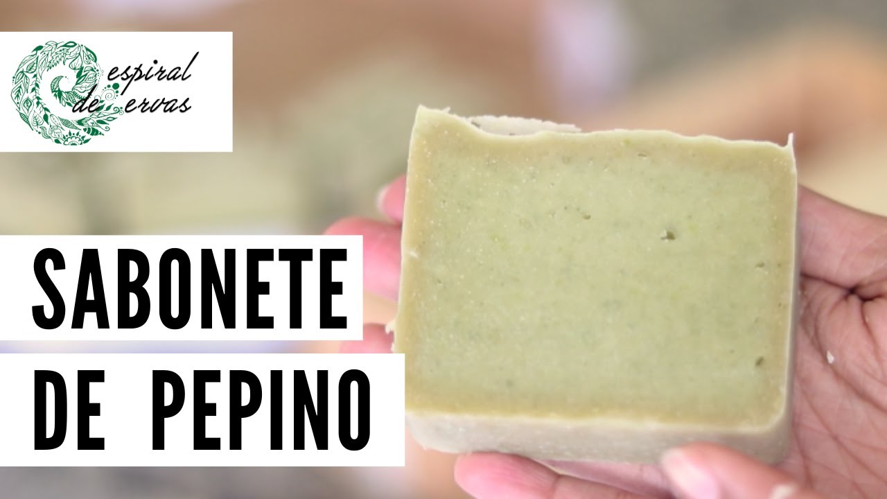 Sabonete natural de pepino - Cold Process