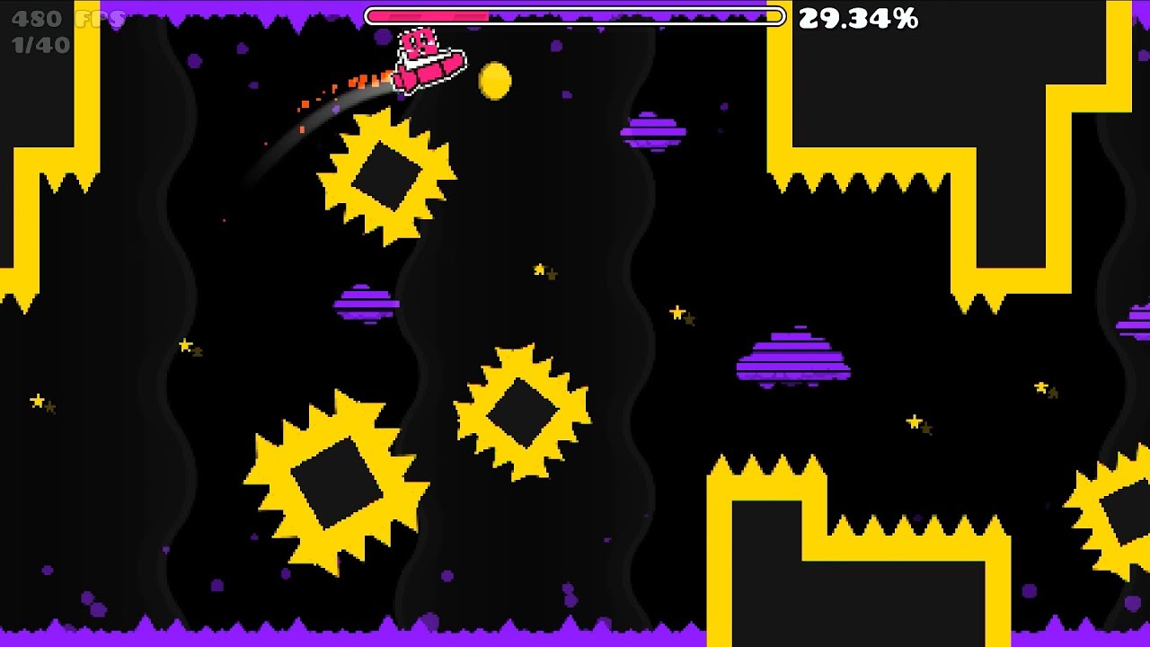 dusk land by DuskerHu (medium demon) 3 Coins - Geometry Dash