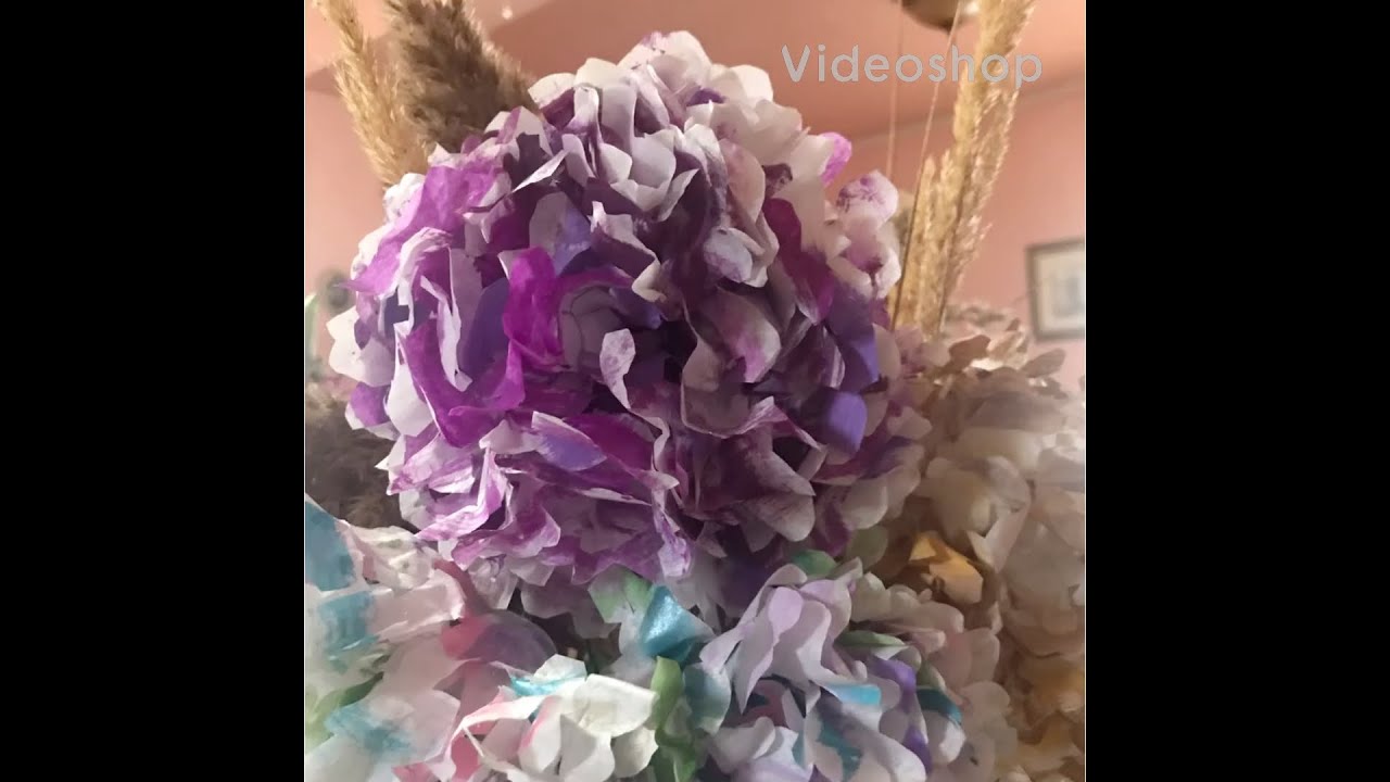 Coffe Filter Hydrangea Tutorial