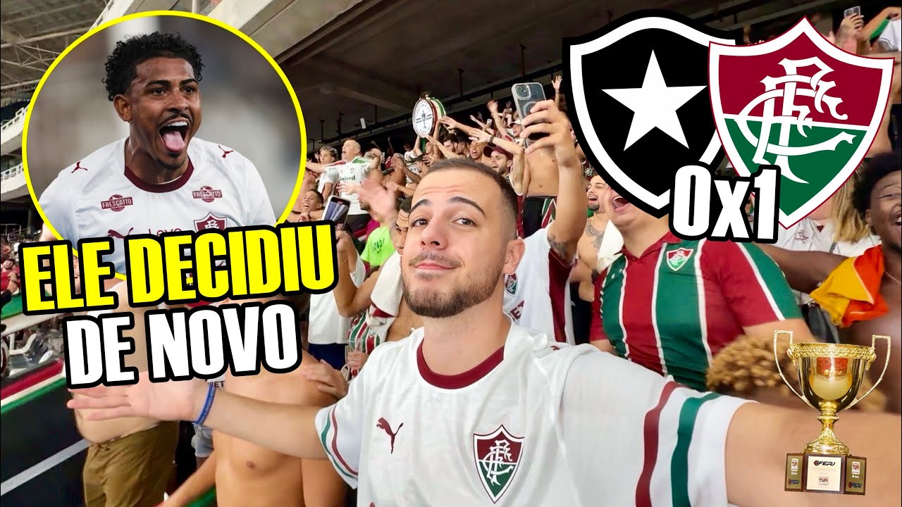 FESTA TRICOLOR NO ENGENH&Atilde;O! Botafogo 0x1 Fluminense - VLOG NA ARQUIBANCADA | Carioc&atilde;o 2026