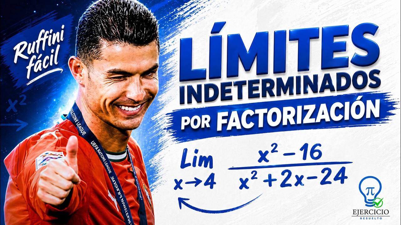 LÍMITES 0/0 POR FACTORIZACIÓN (EJERCICIOS TIPO EXAMEN)