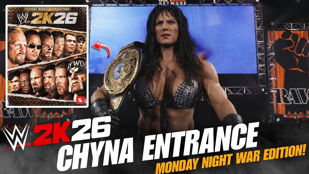 WWE 2K26 Monday Night WAR Edition CHYNA Epic Entrance w/ Theme & Gfx Pack Concept ! 