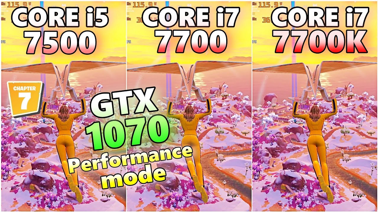GTX 1070&times;CORE i5 7500 i7 7700 7700k/fortnite chapter7 season1/performance/FPS TEST/フォートナイト/2026