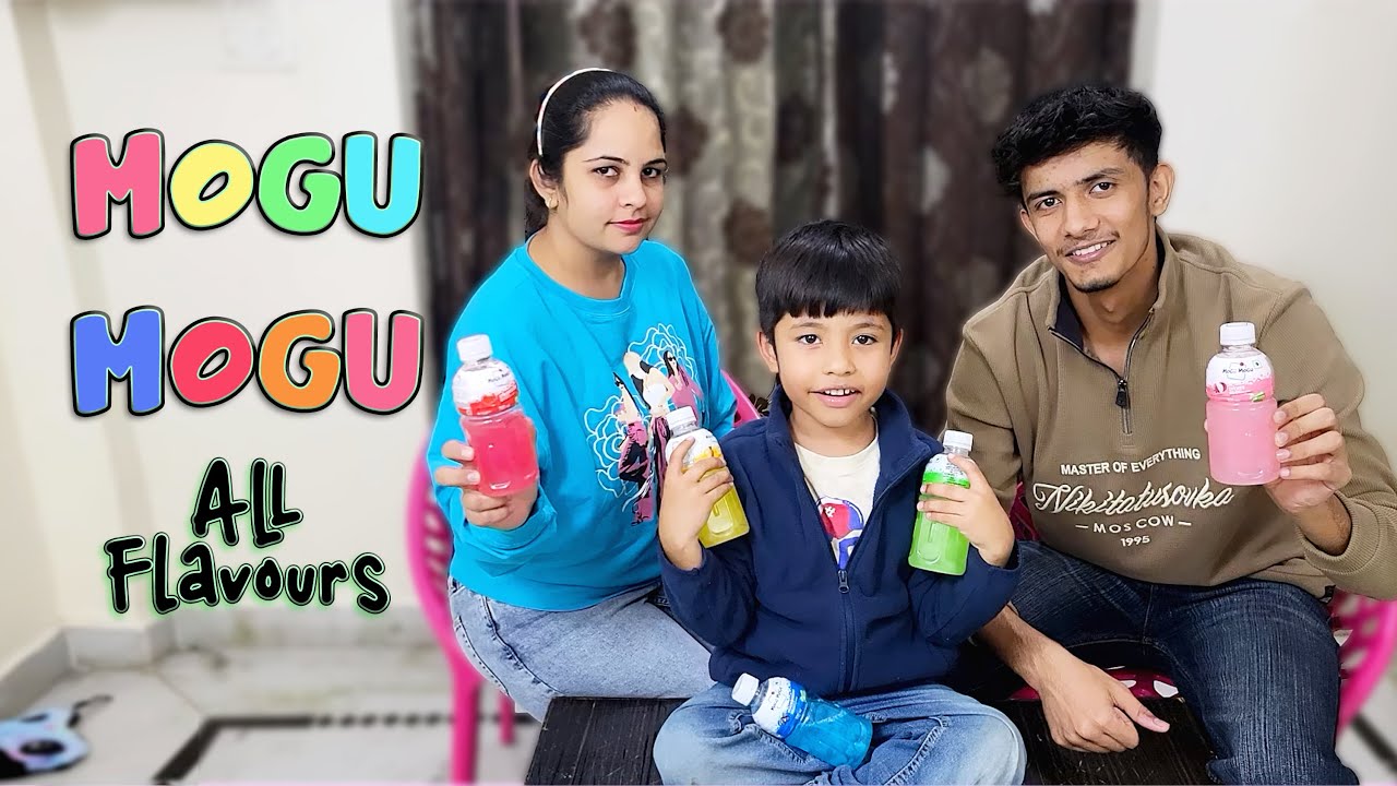 Mogu Mogu New Flavours 😍... Blind fold flavour game