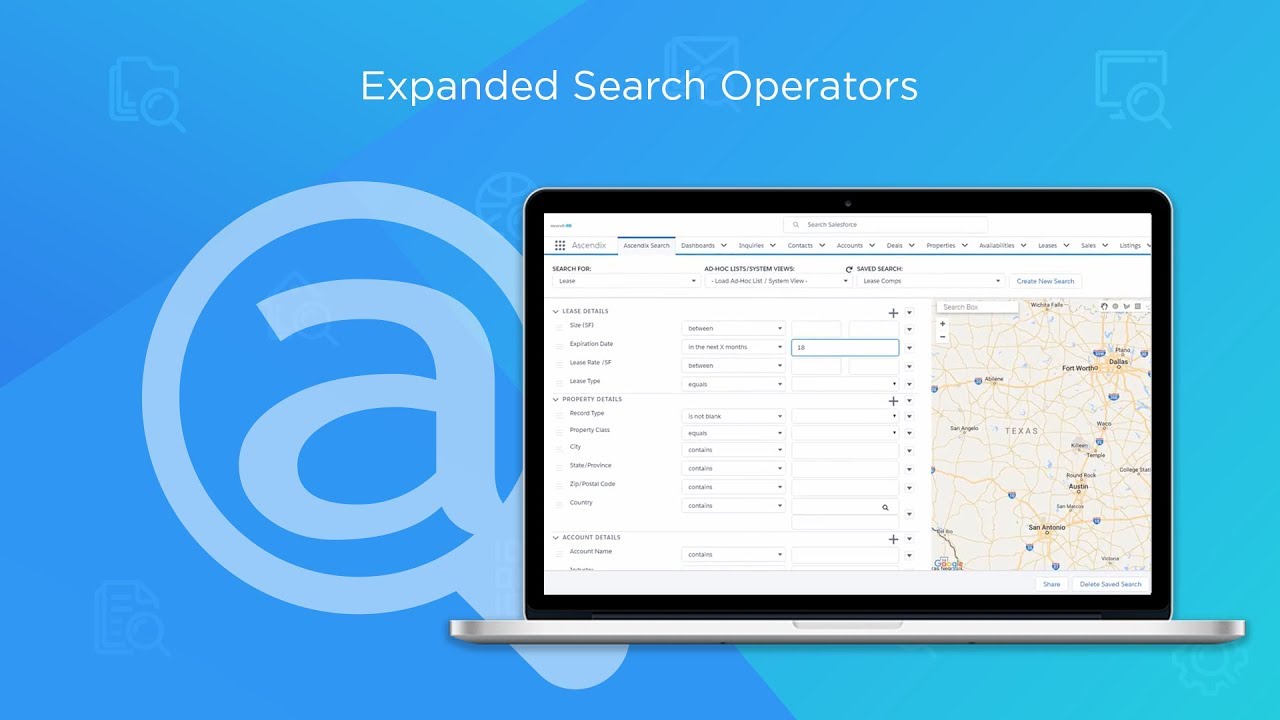 Expanded Search Operators | Ascendix Search for Commercial Real Estate