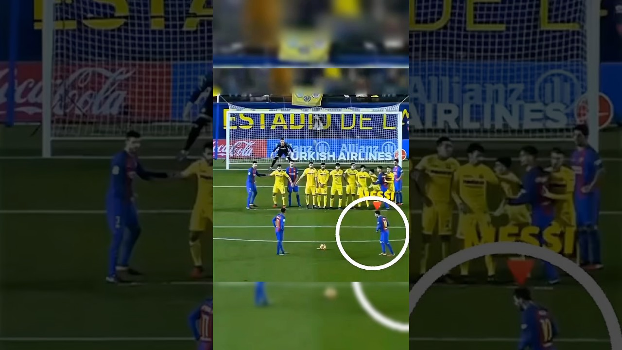 Personne n’avait prévu ce coup franc de Messi… 😱
