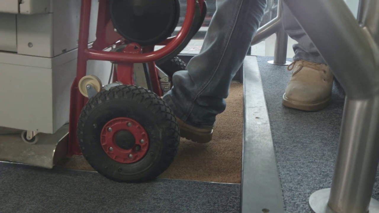 Stanley Stairclimber easily manoeuvres photocopier and office equipment up and downstairs