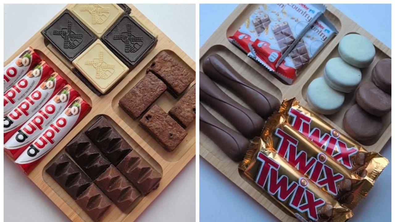 Filling platter with Sweets ASMR Unboxing