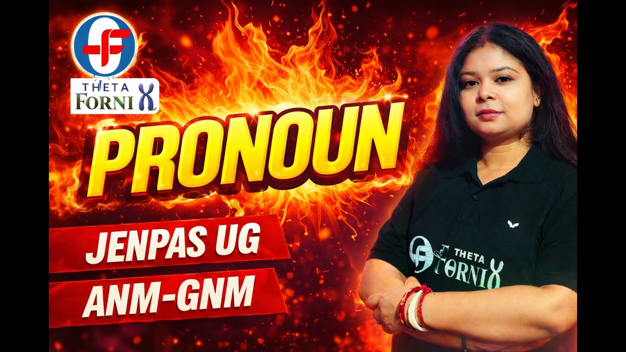 Pronoun Full Class in English | JENPAS UG ANM GNM 2025 | Complete Grammar for Nursing Entrance