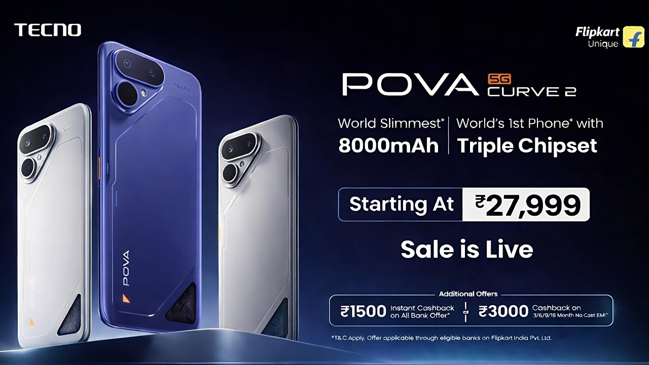 Tecno Pova Curve 2 5G Full Review 2026 | 144Hz Curved AMOLED • Dimensity 7100 • 8000mAh Power