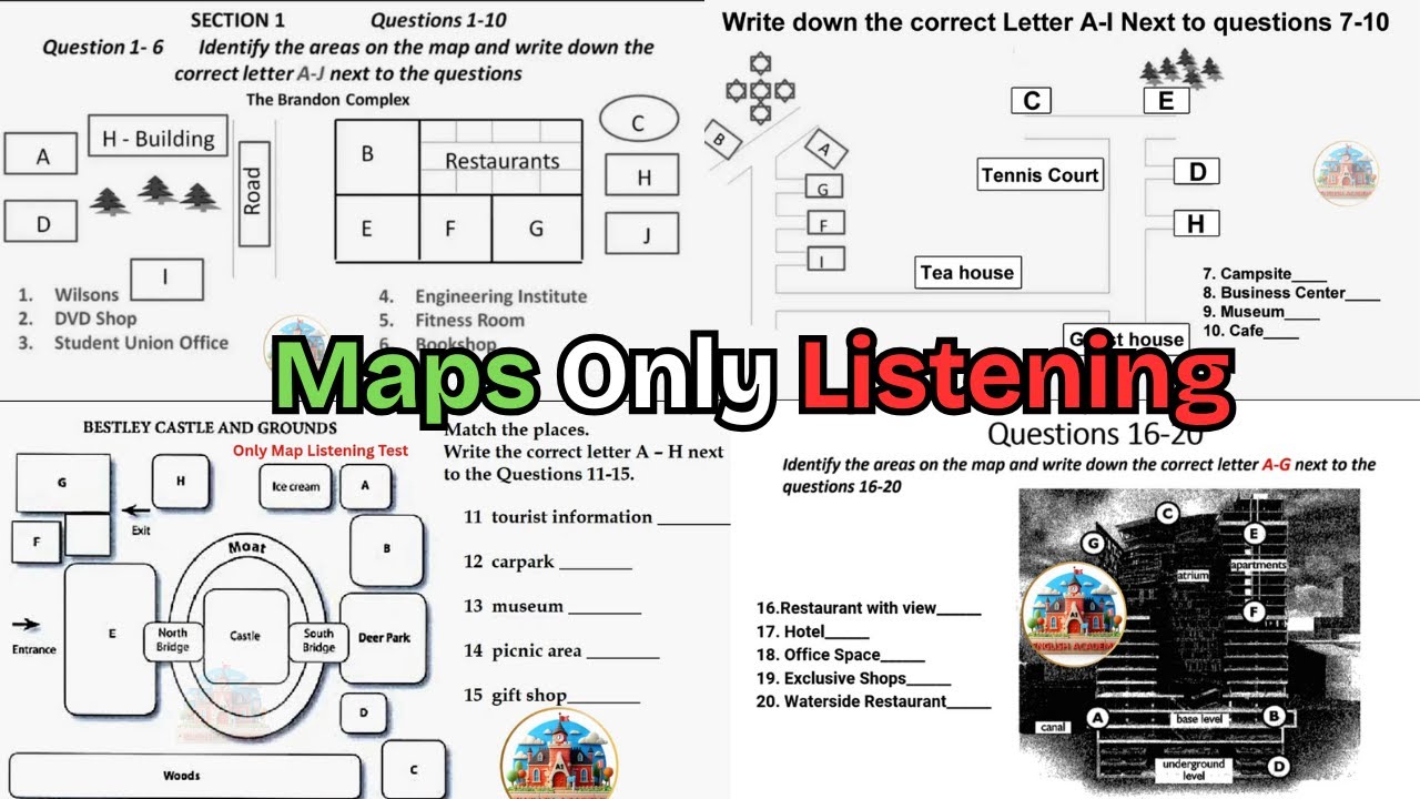 cambridge 17 listening test 1 | ielts listening map | ielts listening map