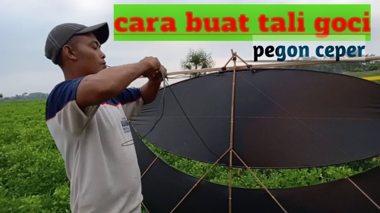 tutorial membuat tali goci & menimbang sendaren gapangan ceper